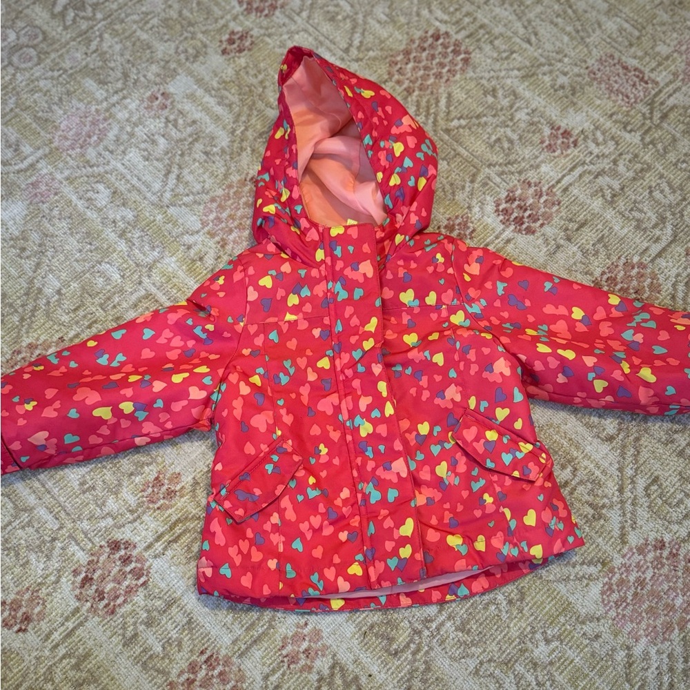Colorful Heart Pattern Kids Jacket 18 month